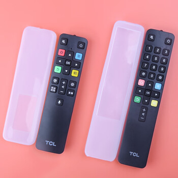 Tcl tv remote control protective cover for guests, transparent silicone dust cover, remote control board waterproof cover, anti-fall protective film, suitable for tcl short 15*4cm 1 pack