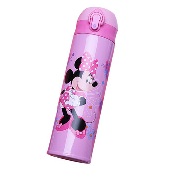 Disney (disney) children's thermos cup for primary school students 316 stainless steel water cup direct drinking kettle anti-fall portable cup 500ml hm3224n minnie pink