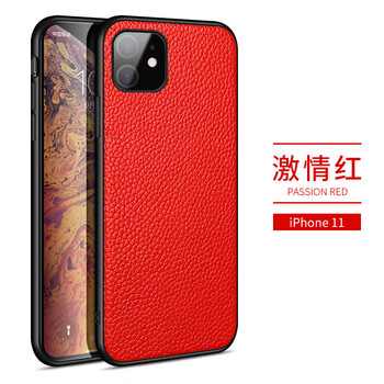 Apple 11 mobile phone case genuine leather iphone11 pro max protective cover business fashion ix trendy men xr anti-fall all-inclusive internet celebrity women autumn and winter
