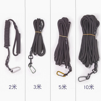 Slpc dog leash, extended dog leash, large dog golden retriever, small and medium-sized dog teddy pomeranian, corgi french dog leash, black, rope thickness 1cm 5 meters