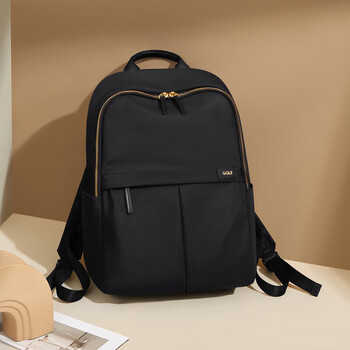 Golf (golf) computer backpack women's 14/15 inch apple huawei laptop bag school bag women's backpack elegant black