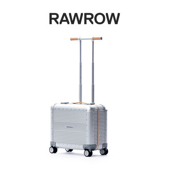 Rawrow korean luggage suitcase 20 trolley case universal wheels 24 with own weighing 26 men's and women's cabin password 30 inches 20 inches silver-aluminum (without weighing)