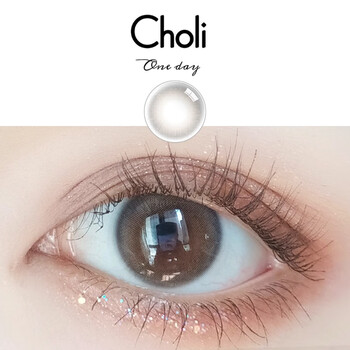 Choli one-day color contact lenses for women natural size diameter choli milky apricot zeus 10 pieces milky apricot one-day disposable (brown) (size s) 200 degrees