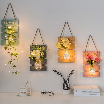 Yunya bedside living room housewarming gift wall painting wall entrance bedroom decoration painting background wall flower arrangement hanging yellow board + forget me not