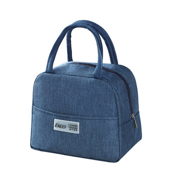 Corning double-layer aluminum foil thickened insulation bag, fresh-keeping lunch box bag, fashionable portable lunch bag, thickened waterproof lunch bag, corning original blue lizhi bag