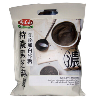 Ma yushan (greenmax) black sesame, purple rice yam, 32 nut nutritious breakfast five black 12 bags of brewed cereal, extra thick black sesame paste (no sucrose) 360g*1 bag