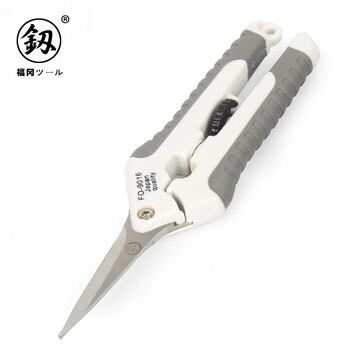 Japan fukuoka electrician scissors aluminum gusset plate cable trough ceiling fishing net scissors iron scissors stainless steel electronic scissors fo-9016 seiko japanese electronic scissors 6 inches