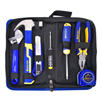 Wd-wl repair household tool set canvas bag set 7-piece canvas bag set