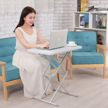 Dr. mengboshi computer desk folding desk learning desk lift desk removable multi-purpose bed simple small table simple white three gears