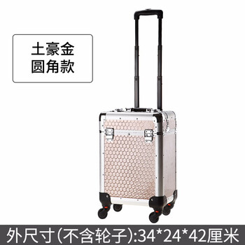 Bory medical aesthetic micro plastic surgery tool box hand-held diagnosis medical traditional chinese medicine physiotherapy medicine box portable bag small storage box rounded corner local gold trolley box empty box