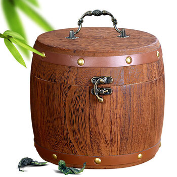 Wife mom jinjunmei tea black tea jinjunmei bulk barrel small small jar gift box gift wholesale wooden barrel 500g