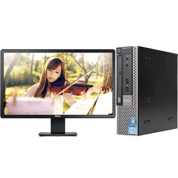 Second-hand 90% new dell/dell second-hand computer desktop with monitor, dual-core and quad-core complete set, home entertainment, office, learning solid state, small chassis i5-2400/8g memory 240 solid state drive + 20 monitors