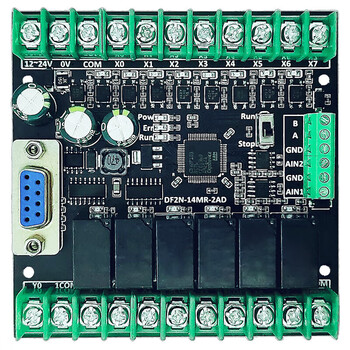 Plc industrial control board programmable logic controller simple plc compatible with fx2nfx1nfx3u programming bare board 8-in 6-out relay