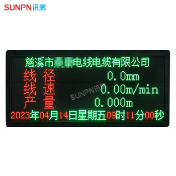 Sunpn xunpeng wire diameter led electronic signage communication display data supports rs485/tcp/ip data acquisition mode industrial plc communication screen