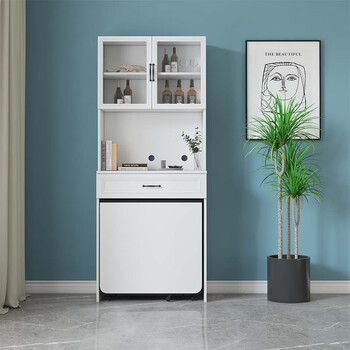 Monmax sideboard folding table dining table combination multi-functional all-in-one wall cabinet 820*420*2000db-8123