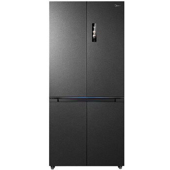 Midea 60 cm ultra-thin embedded cross-door four-door air-cooled frost-free first-class energy efficiency bottom cooling refrigerator zero-embedded dual-system ice maker mr-539wusipze