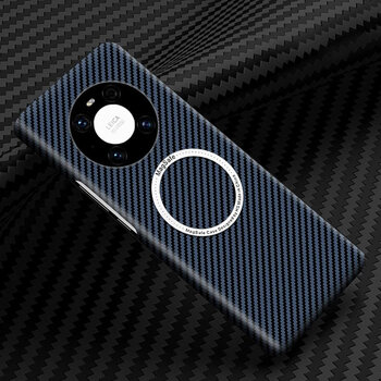 Suitable for huawei mate40 carbon fiber pattern mobile phone case mate30pro magnetic wireless charging mate40e all-inclusive lens 5g anti-fall navy blue carbon fiber* magnetic wireless charging huawei mate 40 pro