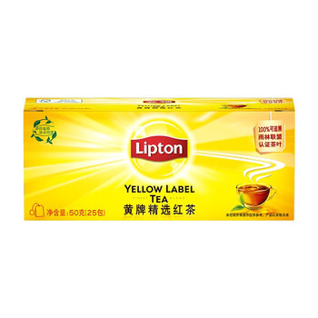 Lipton yellow label selected black tea 25 bags 50g