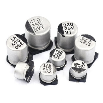 Smd aluminum electrolytic capacitor smd16v25v35v50v10uf100uf220uf47uf470uf 10v 100uf volume 5*5.4mm5 pcs