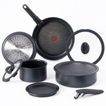 T-fal teful pot set 10-piece set non-stick pan frying pan stew pot soup pot wok wok