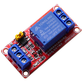 Throwing stones, with optocoupler relay module, 1-way relay, 12v working voltage, current resistance 10a, adjustable trigger level