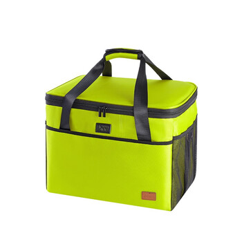 Bensky car outdoor insulation box thermal refrigerator breast milk preservation medicine transport ice bag ice pack camping picnic cooling fresh box food insulation bag large capacity insulation bag temperature display + insulation box - 38 liters