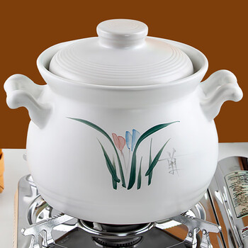 Kangshu (kangshu) casserole new brown food meal soup pot household gas open flame casserole stew pot soup pot high temperature resistant ceramic casserole pot