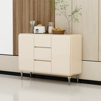Huanghai furniture modern simple sideboard home kitchen multifunctional sideboard cupboard living room sideboard wine cabinet 2023 new style recessed handle 120.8*40*90