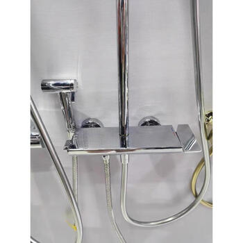 Jomoo jomoo automatic descaling piano button shower sun shower set 36606-536 gun gray 36888 36473 silver