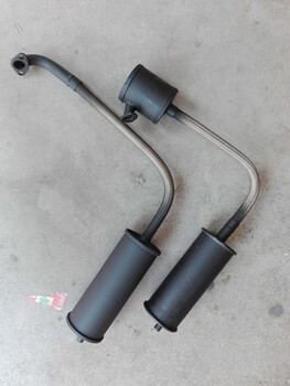 Range extender silencer gasoline generator set silencer extended thick hose cotton single silencer