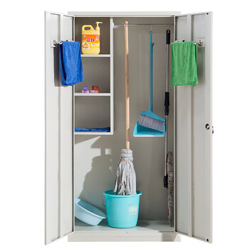 Wanzun steel storage cabinet double door cleaning tool cabinet wz-qjg-02