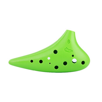 Tng ocarina school beginner introductory teaching twelve/12 hole plastic ocarina instrument with teaching materials and teaching videos green ac alto c