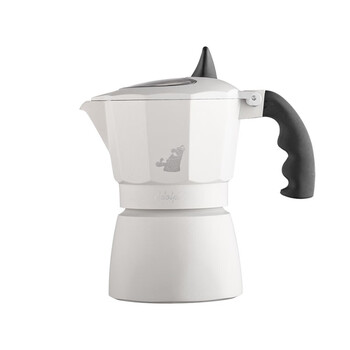 Empire/adolph joint model woodpecker moka pot outdoor camping home espresso drip coffee extraction pot white 2 servings