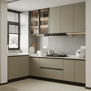 Kitchen cabinets, integrated kitchen cabinets, home open stove cabinets, integrated kitchen cabinets, custom cabinet packages, custom countertops + 3 meters