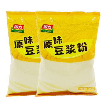 Intelligence original/black bean soy milk powder 500g bulk large packaging breakfast nutritious meal replacement drink instant commercial 2 bags more cost-effective original soy milk powder*2 bags