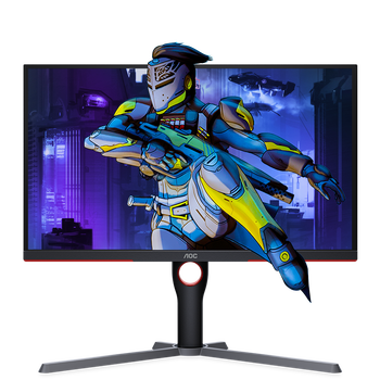 90% new aoc 24.5-inch ips 240hz hdr400 0.5ms fast lcd factory color calibration two-way rotating lift small steel gun final version gaming e-sports monitor 25g3z