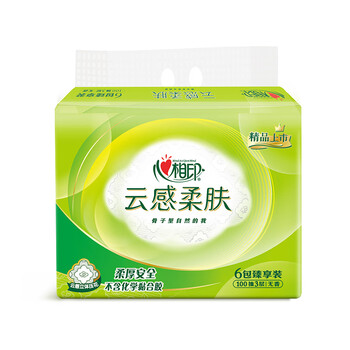 Heart to heart yunsen soft skin tissue paper s size 100 pumps*6 pack s size