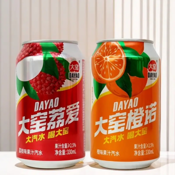 Dayao drinks juice soda 330mlx6 cans citrus juice soda 6 cans