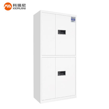 Corini safe safe file cabinet password cabinet cold-rolled steel storage cabinet thickened storage cabinet double-section electronic password lock with drawer 2 plates porcelain white can be customized