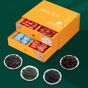 Gugentang new tea tea gifts for elders high-end gift box souvenir wholesale tieguanyin lapsang souchong large moisturizing all things four teas 500g special style