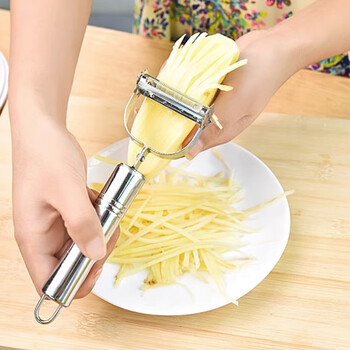 Tang dynasty grating artifact kitchen scraper peeler potato shredded vegetable cutter radish grated thick shredded household three-piece set