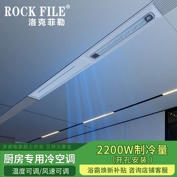 Rockefeller (rock file) liangba kitchen air conditioner linear bathroom air cooler honeycomb large board ceiling special cooling and heating embedded white kitchen air conditioner / 2200w refrigeration / opening installation