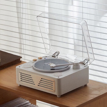 Hkmw sony machine sony same cd player bluetooth speaker portable all-in-one player instrumental music album cd disc white wood grain upgraded flagship model four speakers studio sound quality pickup bald head