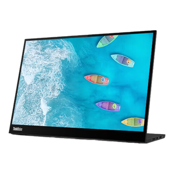 99% new lenovo thinkvision 14-inch ips 2.2k resolution 100% srgb wide color gamut type-c 65w power supply low blue light eye protection screen portable monitor m14d