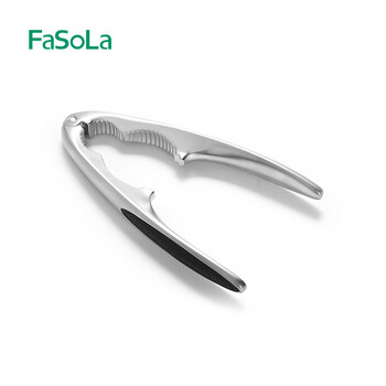 Japanese large and small walnut clamps, household pliers for peeling and clamping pecans, walnut hazelnut nut shell breaking tool, matte silver