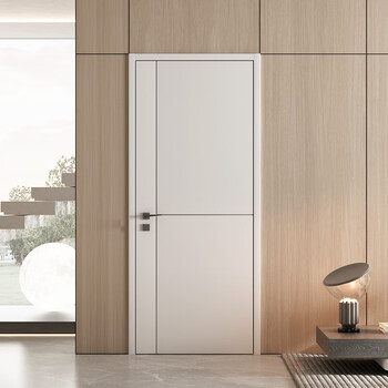 Whole house customized official home bedroom door room door partition door cream style wooden door fashion series customized gold, single door to simple series, please contact customer service for details