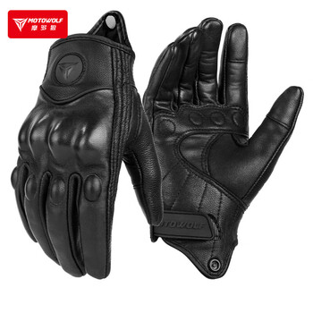 Motowolf motorcycle gloves, summer windproof protective shell, motorcycle rider anti-fall full-finger riding gloves for men and women, suitable for all seasons
