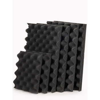 Chengliu custom-made high-density shock-proof wave sponge sound insulation buffer shock-absorbing tool box lined with sponge egg sponge pad high-density wave cotton 500*500*15mm 2 sheets