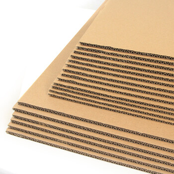 Cardboard cardboard handmade diy material thick corrugated cardboard card hard model cardboard pad cardboard customized new product 3-layer b tile thick 3mm 40x40cm 8 sheets