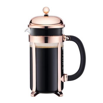 Bodum chambord french press 1000ml stainless steel glass coffee pot made in portugal